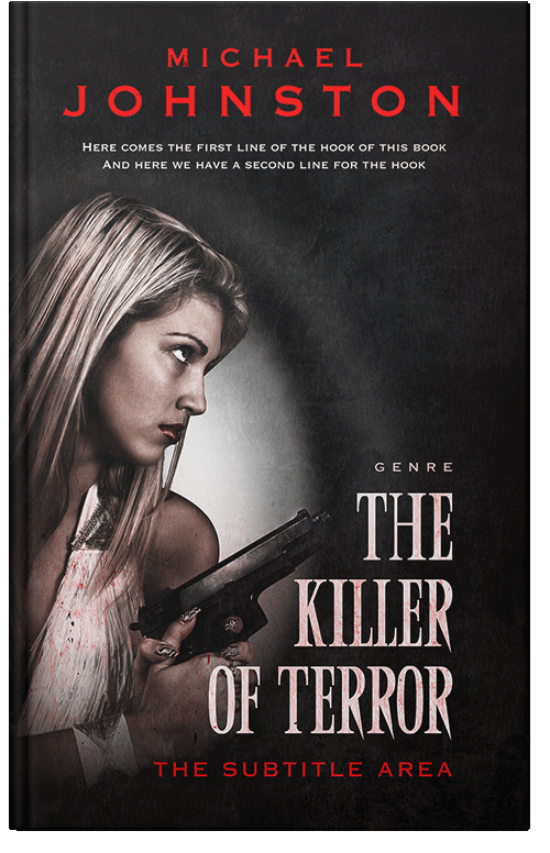 Front view of Premade Mystery & Thriller & Suspense Book Cover - Clam Shell