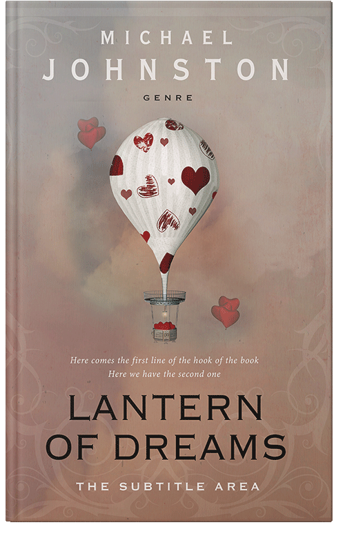 Front view of Premade Poetry Book Cover - Sandrift