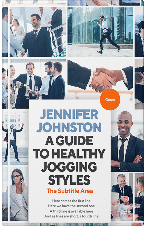 Front view of Premade Business Book Cover - Nile Blue