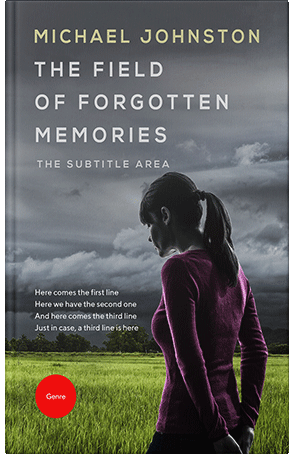 Premade Book Cover Lunar Green