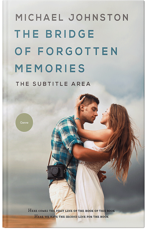 Front view of Premade Romance Book Cover - Timberwolf