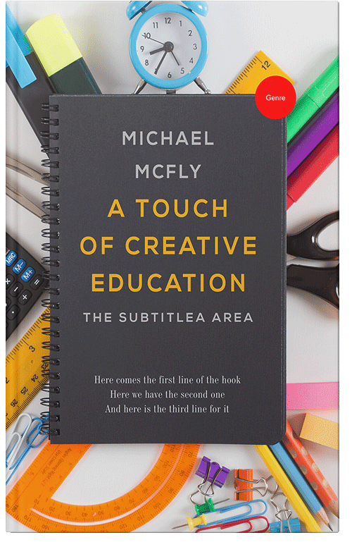 Front view of Premade Self-Improvement & Self-Help Book Cover - Calico