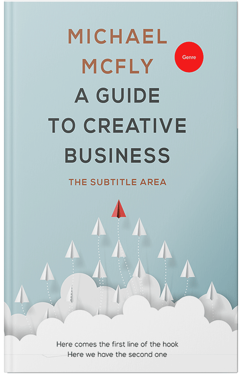 Front view of Premade Business Book Cover - Nebula