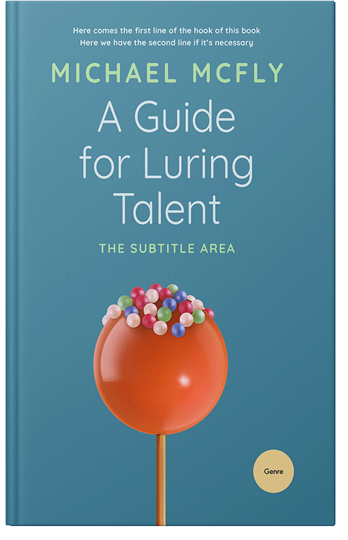 Front view of Premade Children's Book Cover - Steel Blue