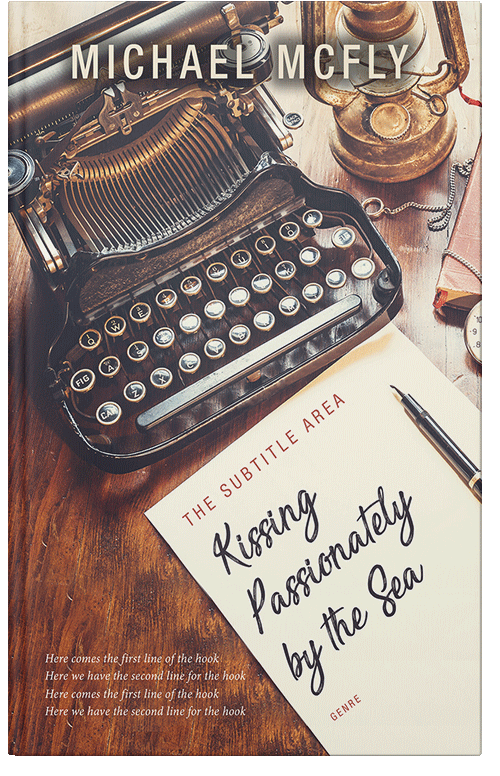 Front view of Premade Poetry Book Cover - Baltic Sea