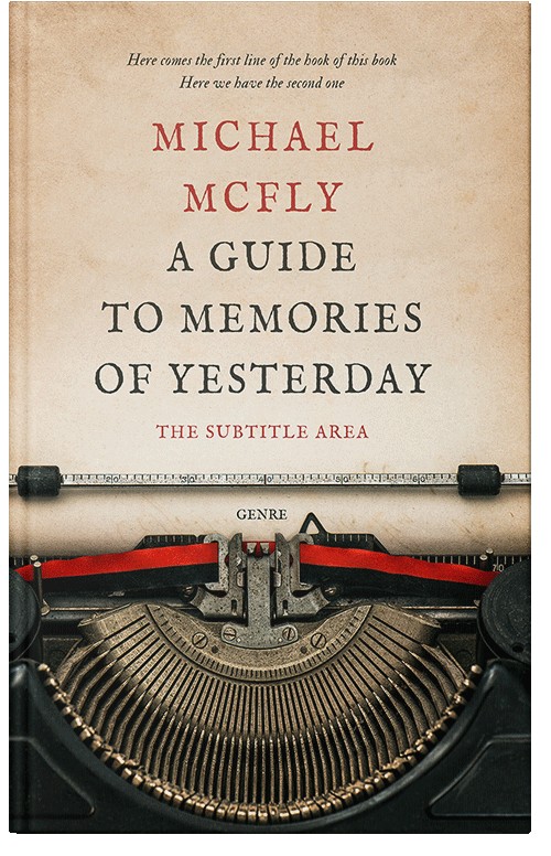 Front view of Premade Literary Fiction Book Cover - Log Cabin