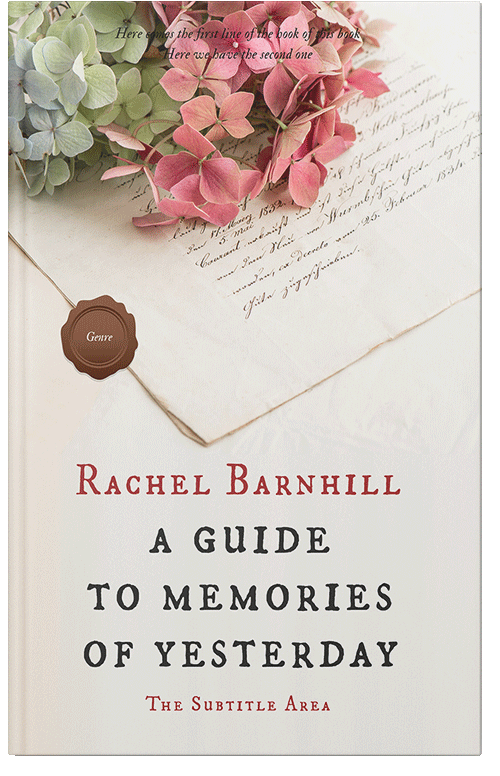 Front view of Premade Poetry Book Cover - Pampas