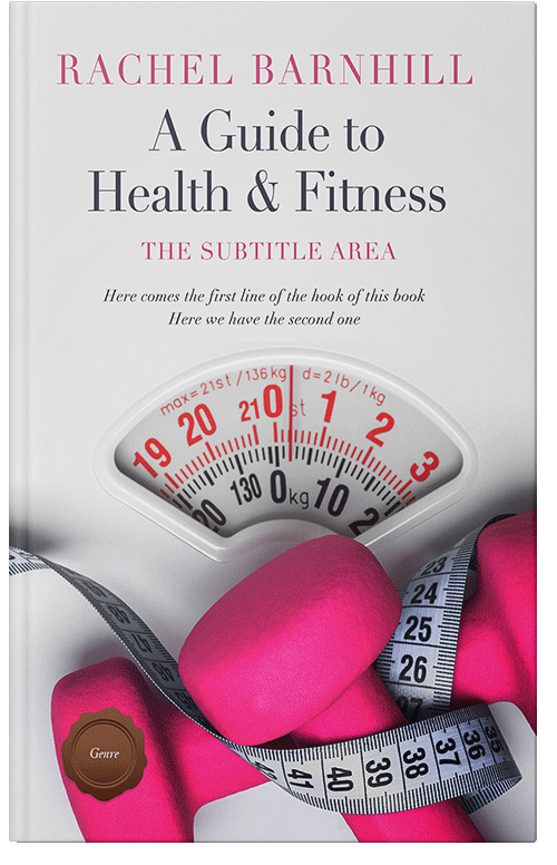 Front view of Premade Health & Dieting & Fitness Book Cover - Iron