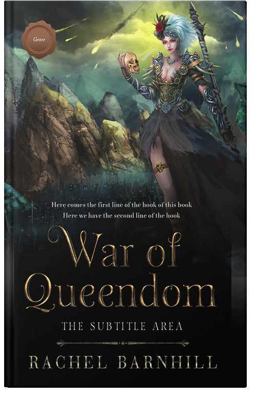 Front view of Premade Fantasy Book Cover - Woodsmoke