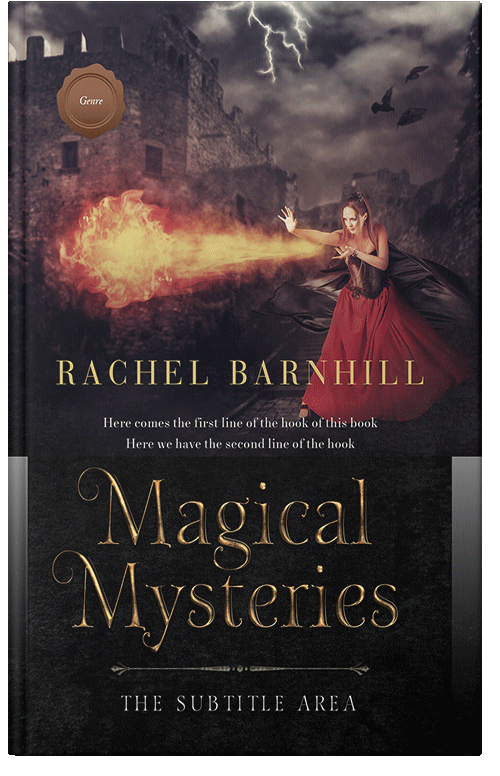 Front view of Premade Fantasy Book Cover - Thunder