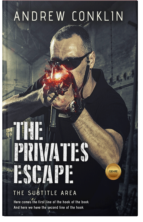 Front view of Premade Mystery & Thriller & Suspense Book Cover - Indian Khaki