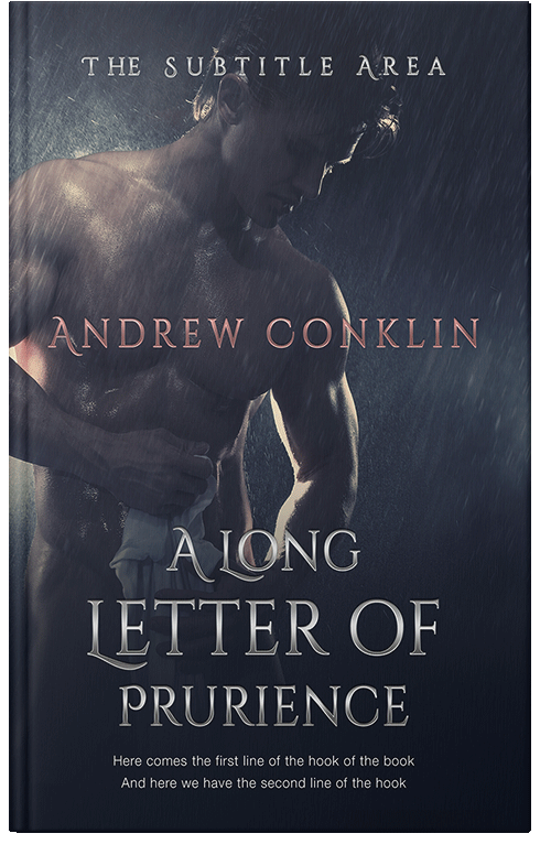 Front view of Premade Erotica Book Cover - Ebony Clay