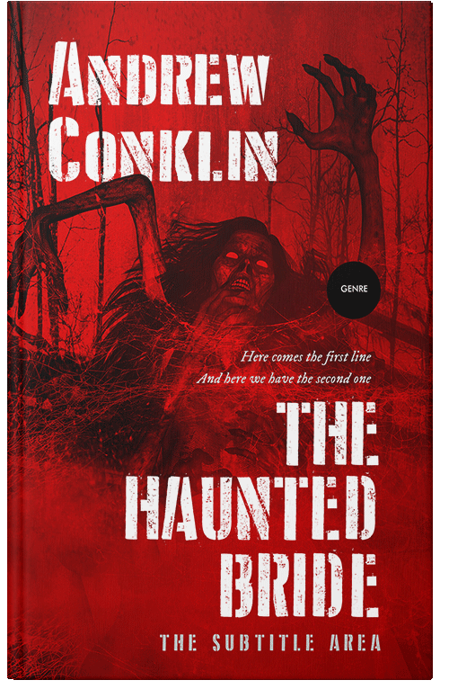 Front view of Premade Horror Book Cover - Sangria