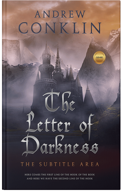 Front view of Premade Fantasy Book Cover - Blackcurrant