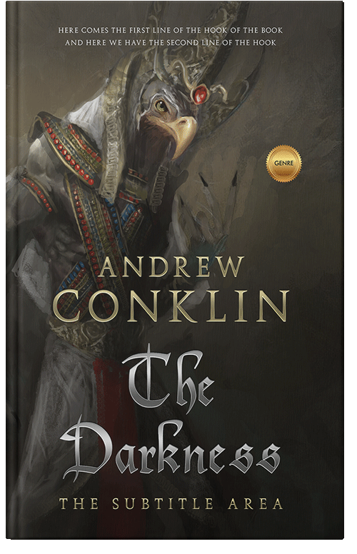 Front view of Premade Fantasy Book Cover - Zeus