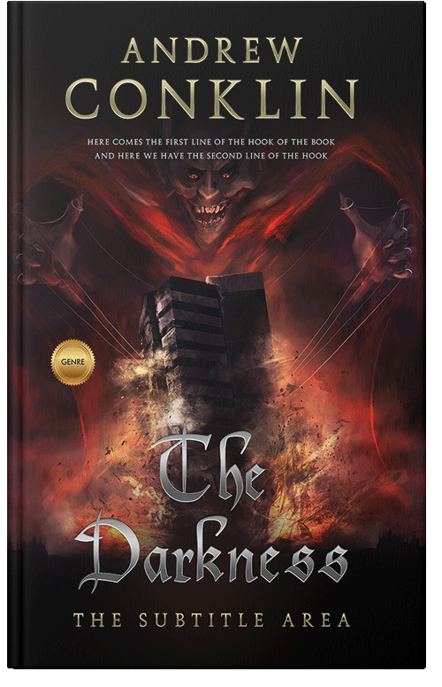 Front view of Premade Fantasy Book Cover - Night Rider