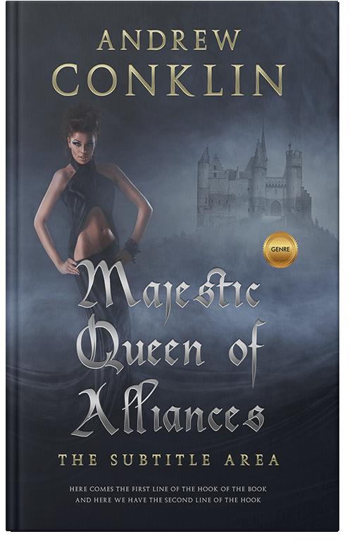 Front view of Premade Fantasy Book Cover - Charade