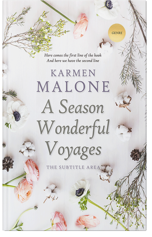 Front view of Premade Romance Book Cover - Ebb