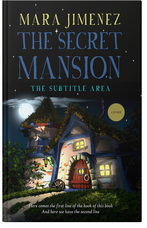 Front view of Premade Fantasy Book Cover - Indian Khaki