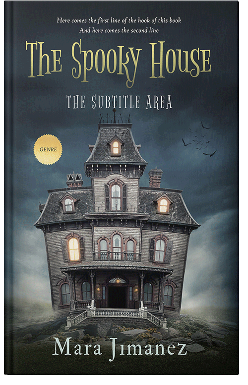 Front view of Premade Horror Book Cover - Outer Space