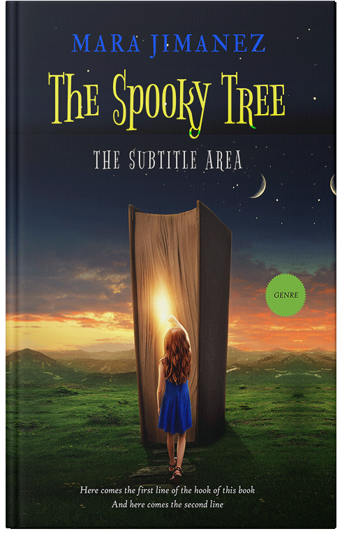 Front view of Premade Fantasy Book Cover - Tussock