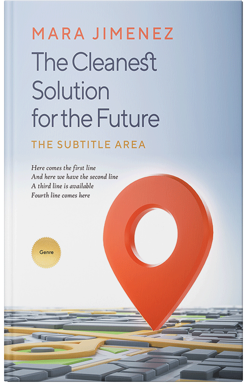 Front view of Premade Business Book Cover - Geyser