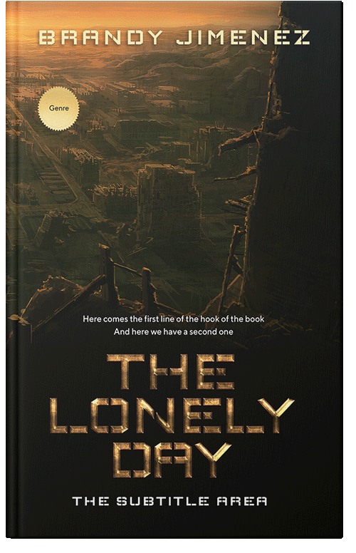 Front view of Premade Apocalyptica Book Cover - Rangoon Green