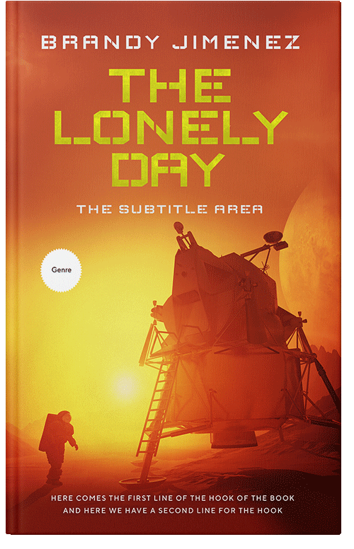 Front view of Premade Science Fiction Book Cover - Rust