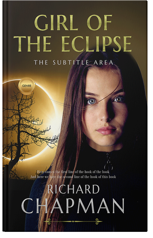 Front view of Premade Chick Lit Book Cover - Laser