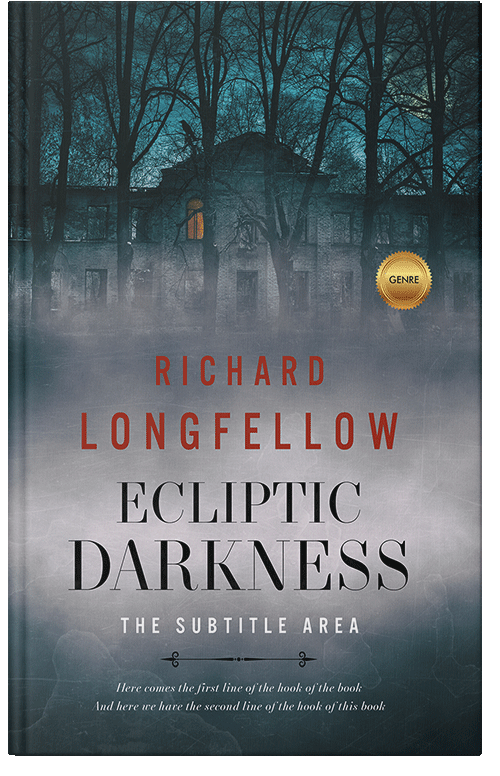 Front view of Premade Mystery & Thriller & Suspense Book Cover - Limed Spruce