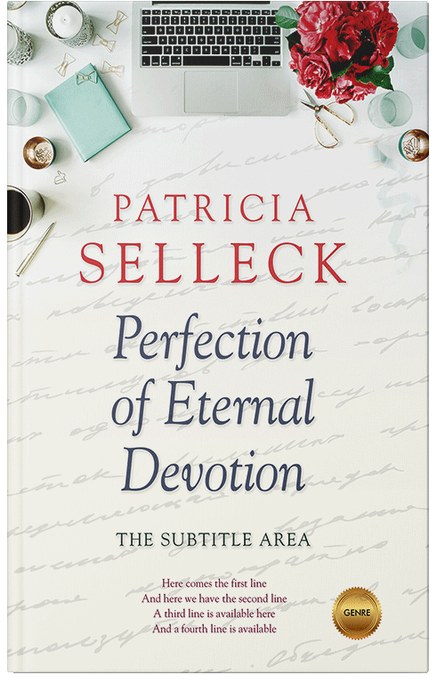 Front view of Premade Health & Mind & Body Book Cover - Green White