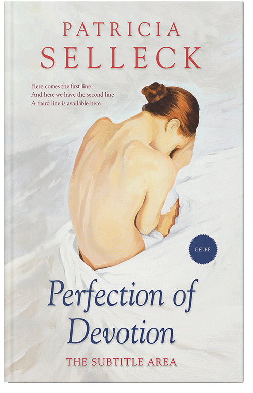 Front view of Premade Royal Romance Book Cover - Satin Linen