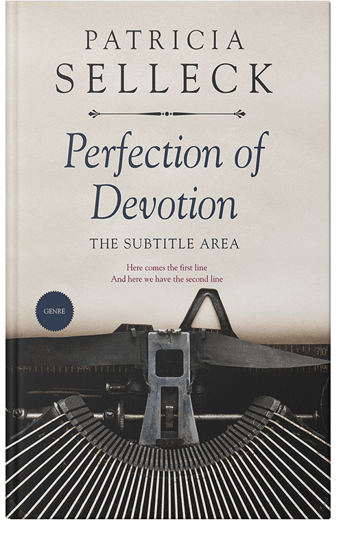 Front view of Premade Poetry Book Cover - Thunder