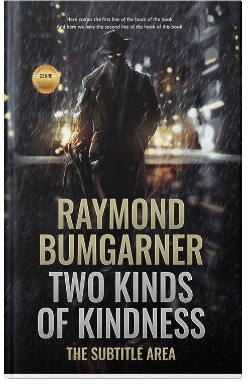 Front view of Premade Mystery & Thriller & Suspense Book Cover - Cod Gray