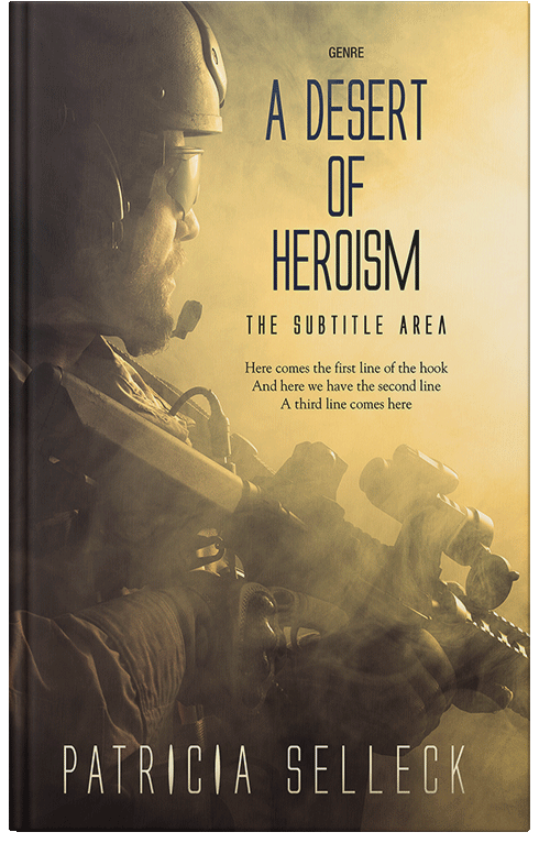 Front view of Premade Mystery & Thriller & Suspense Book Cover - Harvest Gold