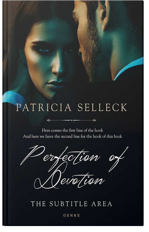 Front view of Premade Romance Book Cover - Ebony