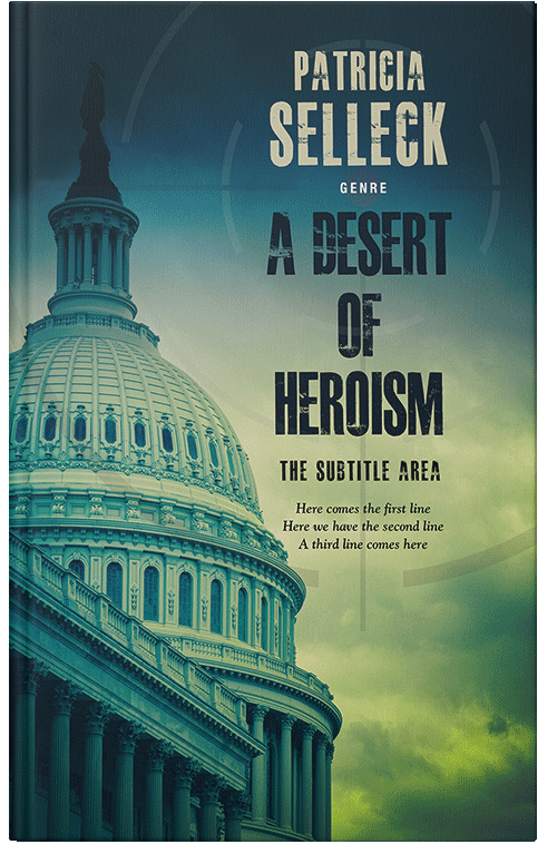 Front view of Premade Mystery & Thriller & Suspense Book Cover - Swamp Green