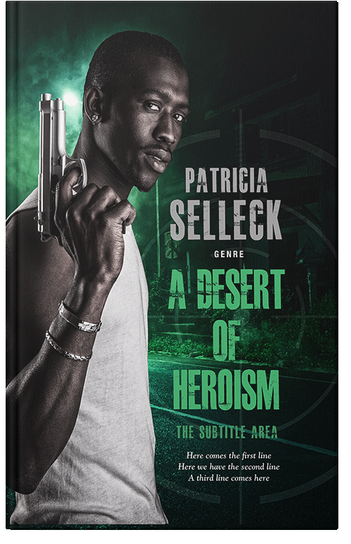 Front view of Premade Mystery & Thriller & Suspense Book Cover - Pale Slate
