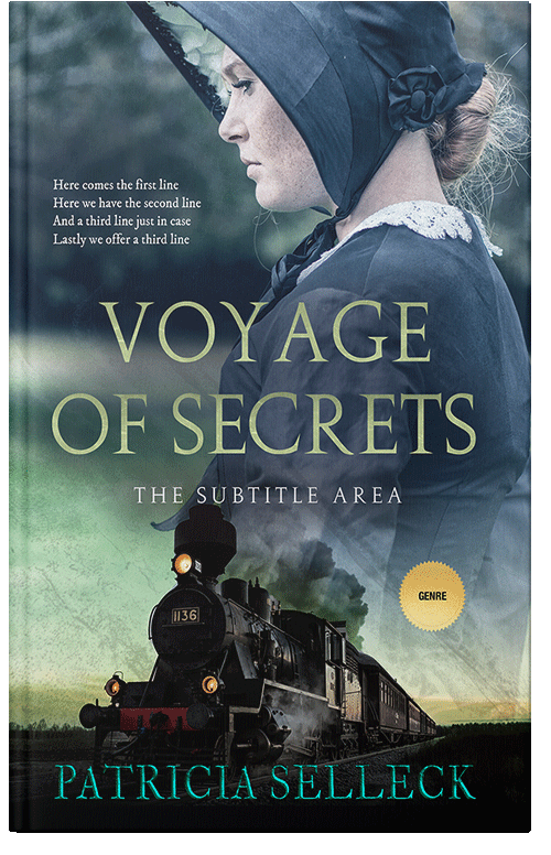 Front view of Premade Romance Book Cover - Ebony Clay