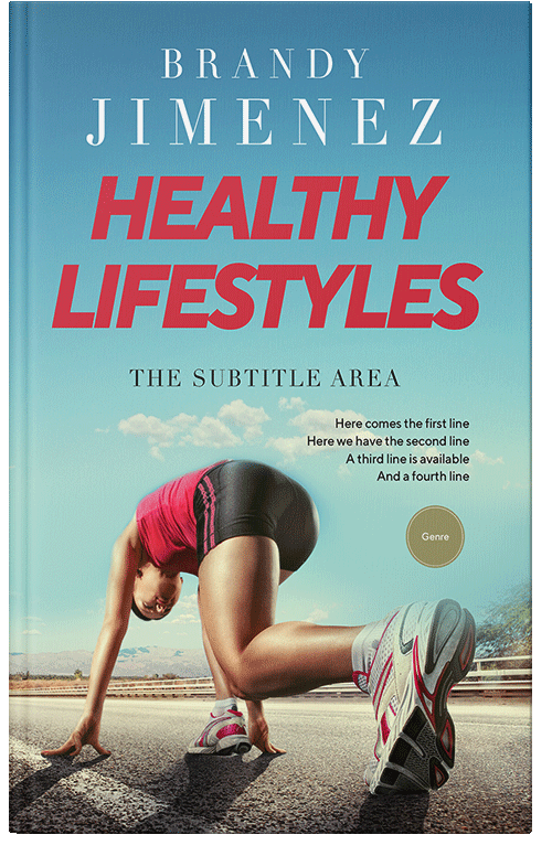 Front view of Premade Health & Dieting & Fitness Book Cover - Gum Leaf