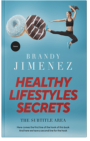 Pre Made Book Cover Fountain Blue