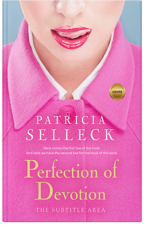 Front view of Premade Health & Mind & Body Book Cover - Persian Pink