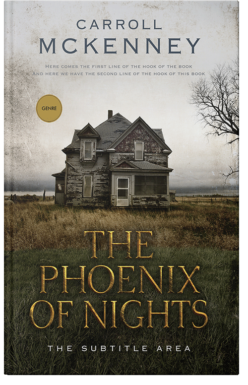 Front view of Premade Mystery & Thriller & Suspense Book Cover - Timberwolf