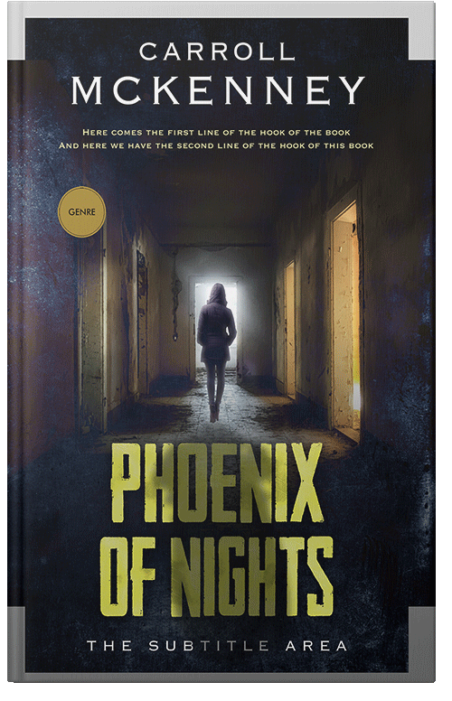 Front view of Premade Action & Adventure Book Cover - Woodsmoke