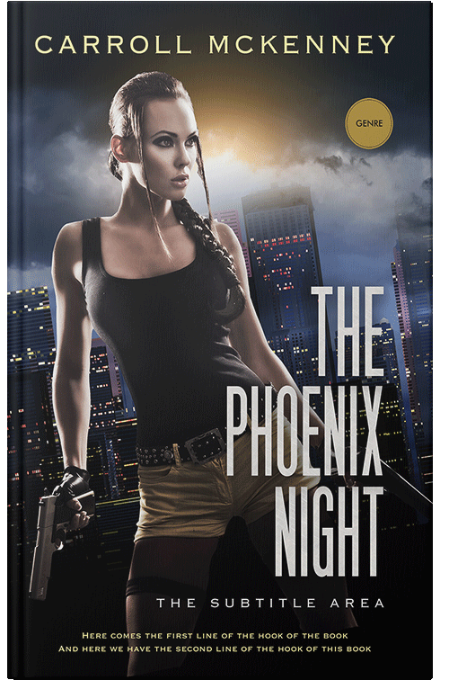 Front view of Premade Mystery & Thriller & Suspense Book Cover - Bison Hide