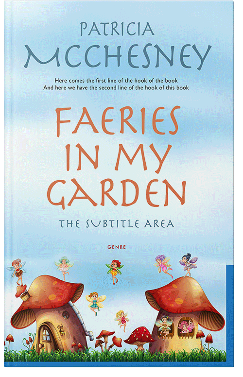 Front view of Premade Children's Book Cover - Mint Tulip