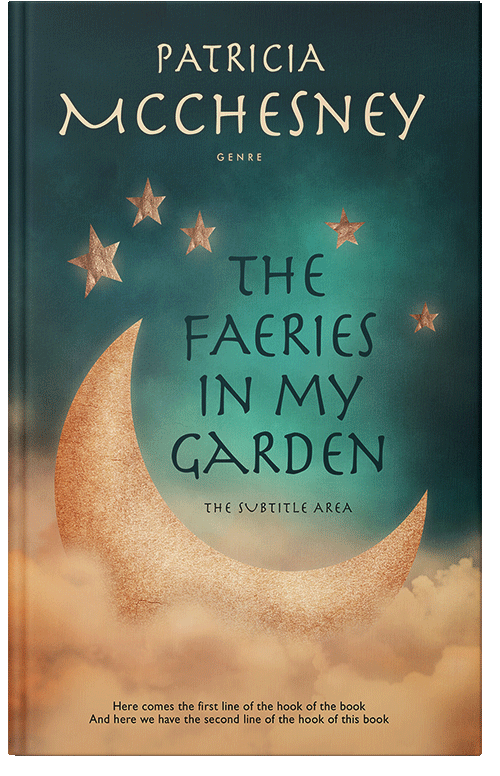 Front view of Premade Fantasy Book Cover - Blue Dianne