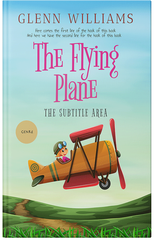 Front view of Premade Children's Book Cover - Jagged Ice