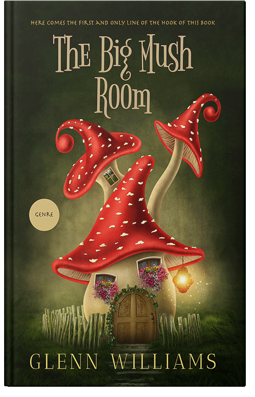 Front view of Premade Fantasy Book Cover - Raw Sienna