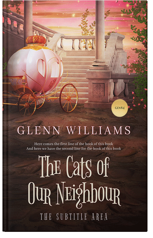 Front view of Premade Fantasy Book Cover - Petite Orchid